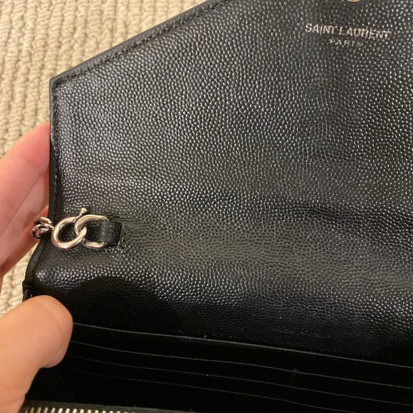 YSL black envelope chain wallet - Picture 8 of 9